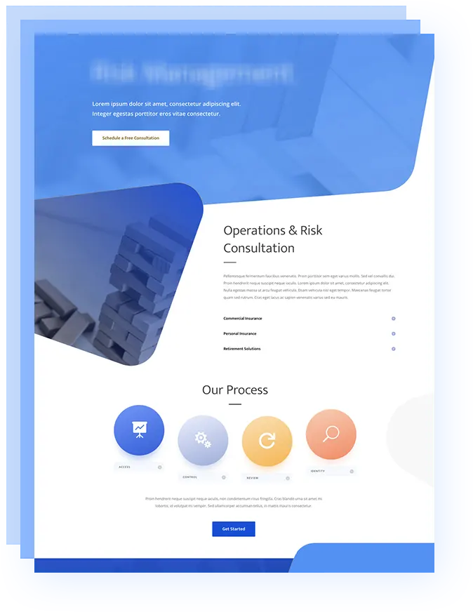 responsive risk consultant mobile app