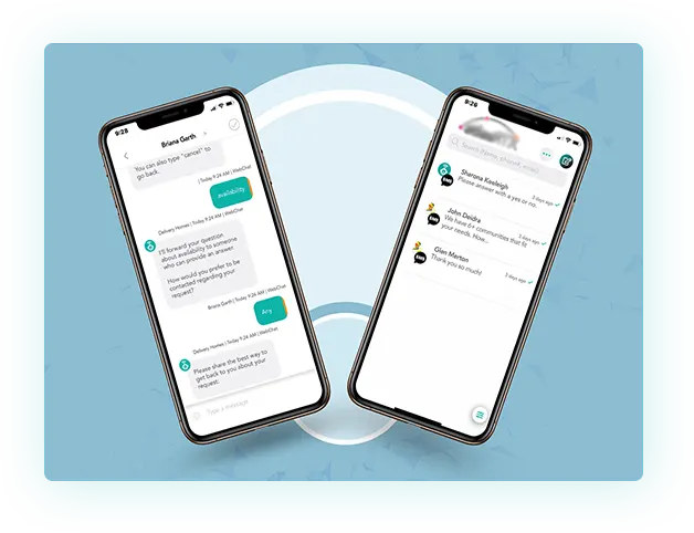 chatbot mobile app screenshot